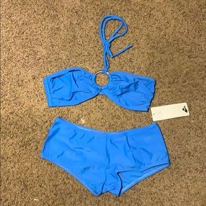 Blue swim suit set